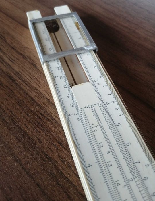 Rigla de calcul veche vintage 1963, Mecthon, URSS rigla ruseasca