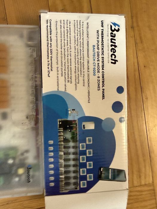 Set 6 senzori termostat casa Bautech i3cw + modul control CT-9200