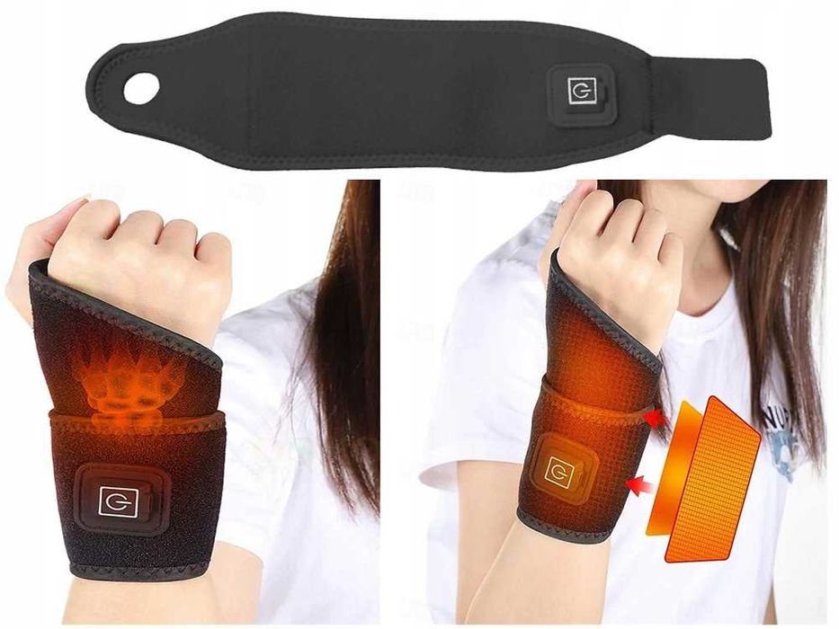 Orteza incalzita incheietura mainii cu 3 trepte de temperatura USB