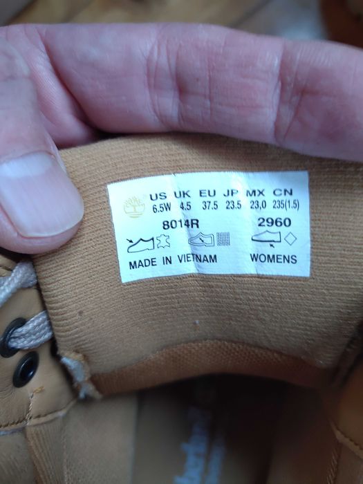 Timberland, дамски кожени боти. / 37.5 номерация.