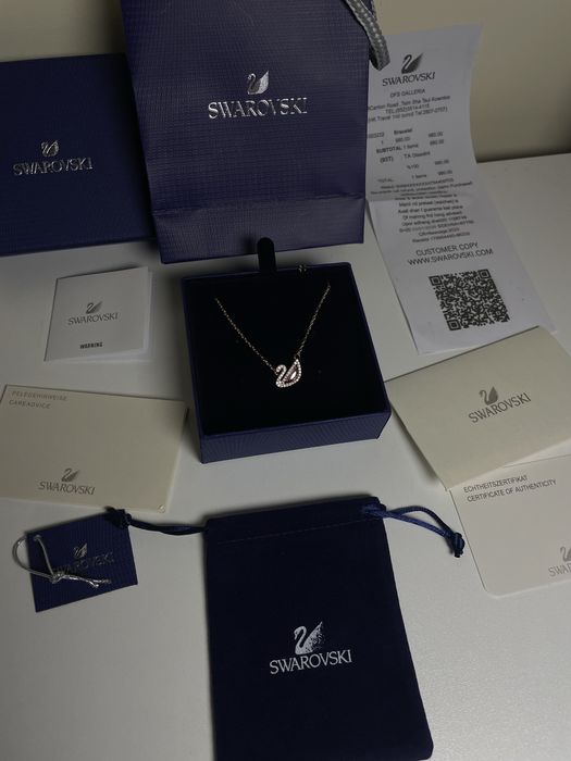 Колие Сваровски Swarovski лебед