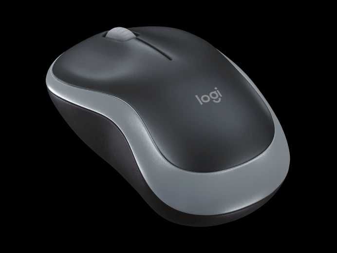 Mouse Optic Logitech M185, USB Wireless, Black-Grey
