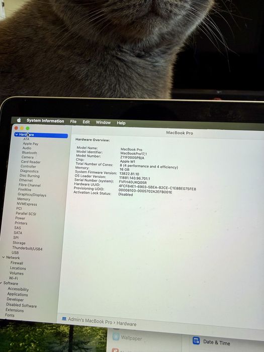 Apple MacBook Pro 13’ M1 16GB Ram 512GB SSD Touchbar Touch ID