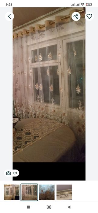 Парда яхши холатда+5метр труба карниз текинга берилади