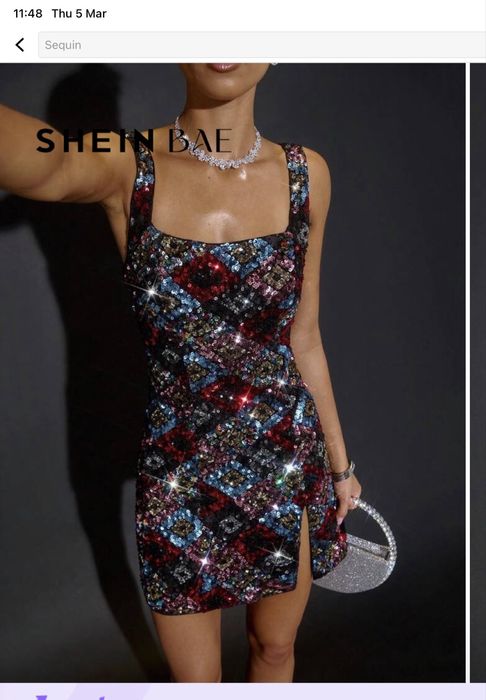 Парти,секси рокля ,цялата обшита с пайети!