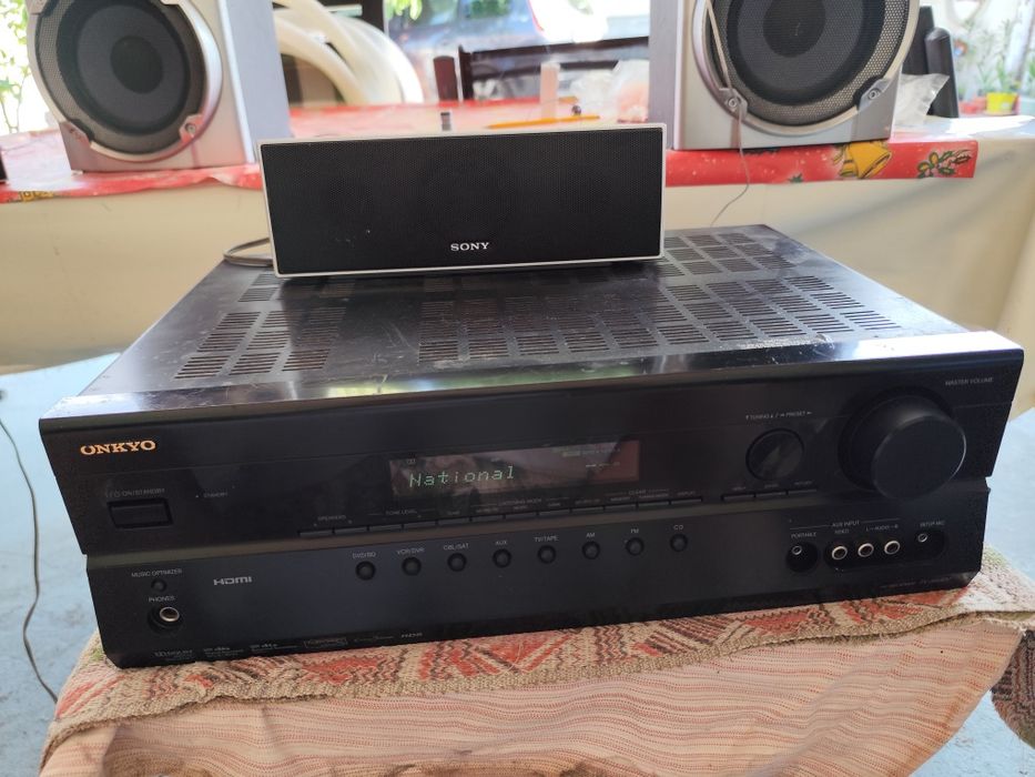 Statie amplificator  yamaha RX-V363, amplituner, logitech Z5500, onkyo