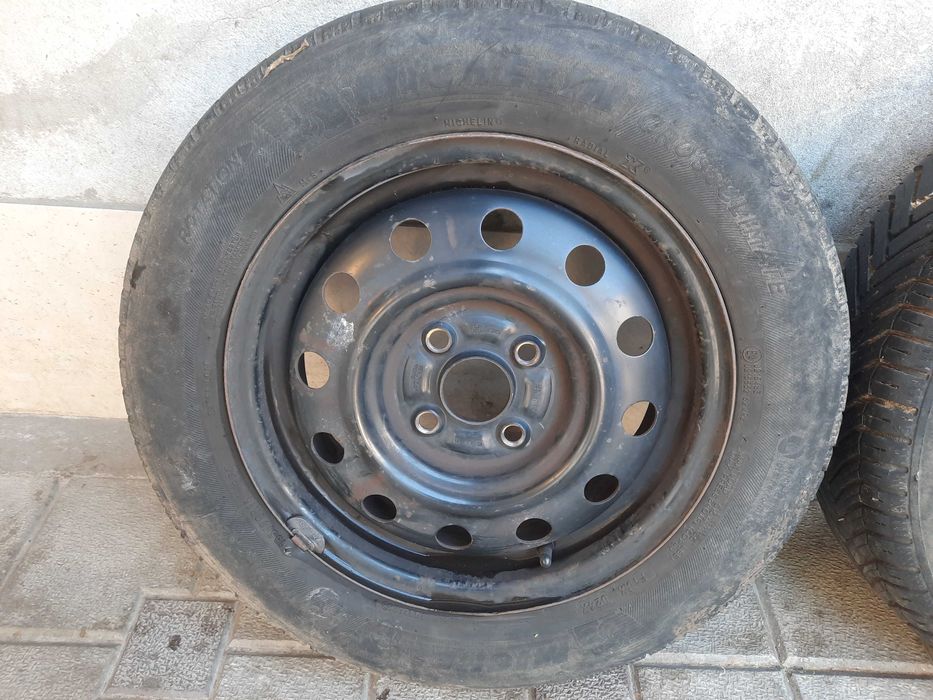 jante tabla 14" 4x100 cu anvelope michelin m+s 165/70r14 suzuki