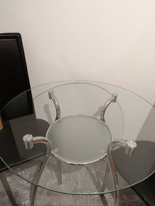 Стъклена маса + 6 стола
