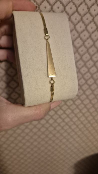 Нова дамска позлатена гривна по модел на Cartier