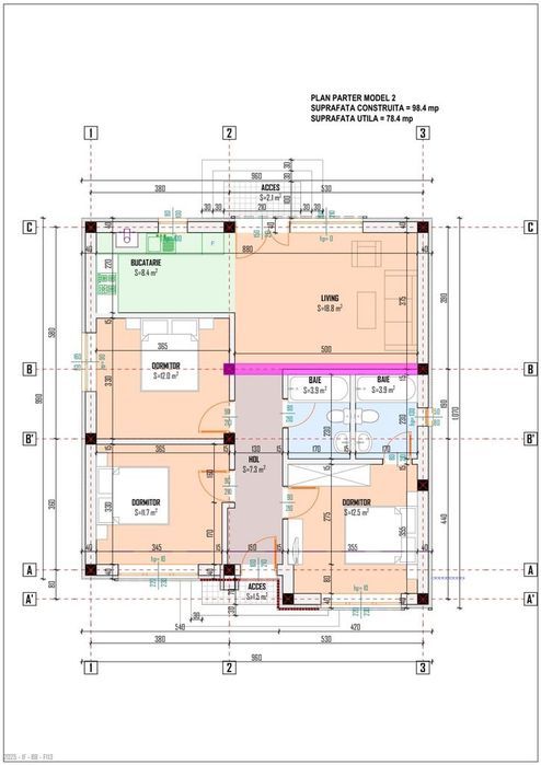 Casa moderna 4 camere-Teren 300 mp-Bragadiru limita Sector 5