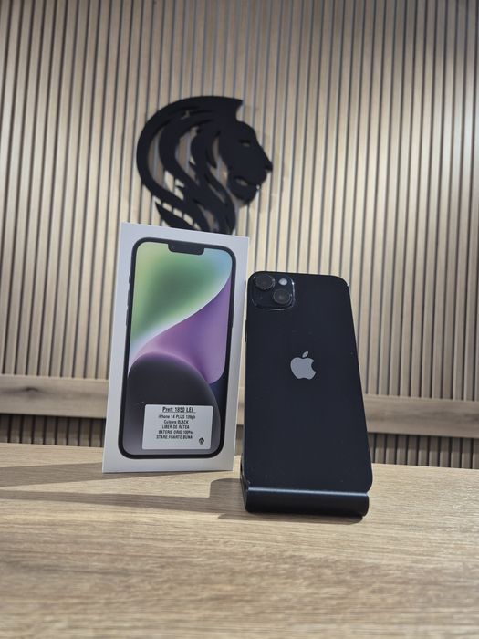 iPhone 14 Plus 128gb Midnight Neverlocked Bat 100% Orig/Fact+Garantie