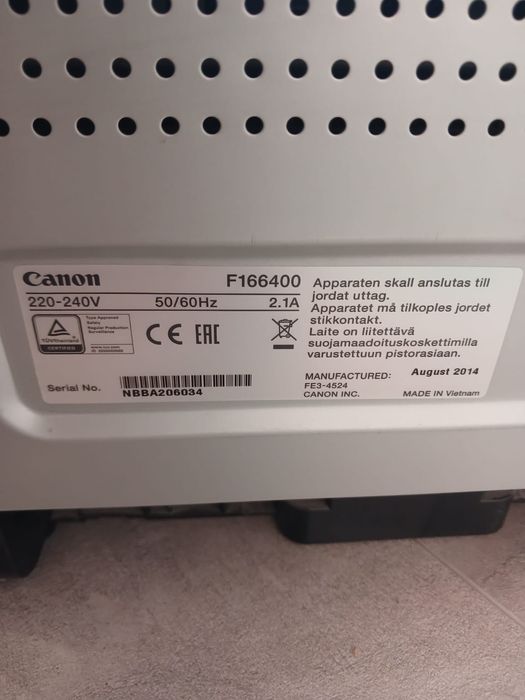 Принтер Canon чёрно белая печать.
