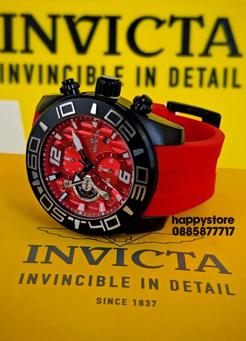 INVICTA Pro Diver Red 50 mm, Инвикта нов ръчен часовник