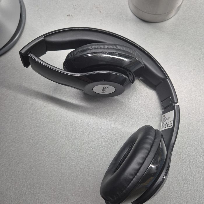 Căști Bluetooth wireless i-JMB pliabile – negre