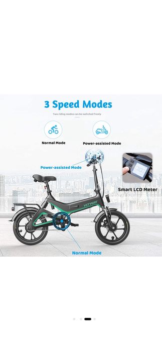 Bicicleta asistata electric pliabila