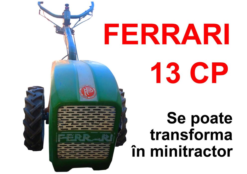Motocultor FERRARI, puternic, de 13CP
