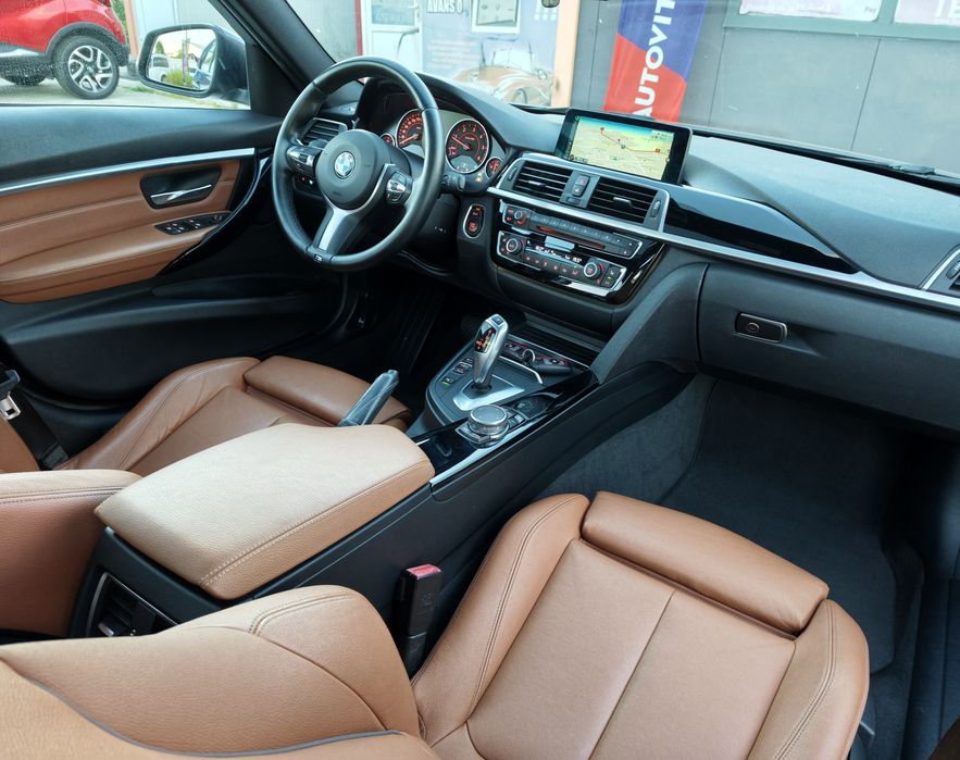 BMW Seria 3 f30 Facelift 320d 190cp B47 Led moduri Trapa încălzire climă volan M jante sport line navigație Olanda Euro6 garanție Impecabila