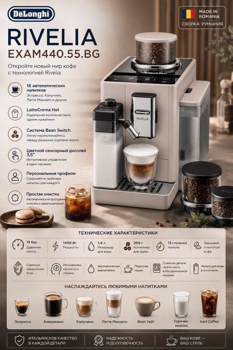 Kофемашина Delonghi EXAM440.55.BG Rivelia