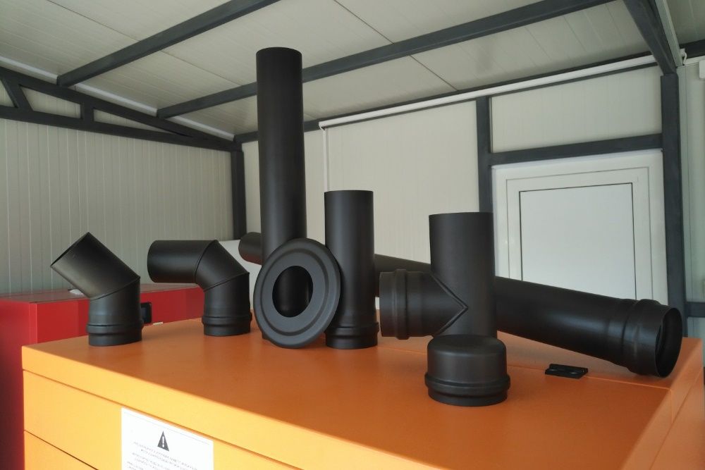 Kюнци и Димоотвотни тръби за печки на дърва и пелети