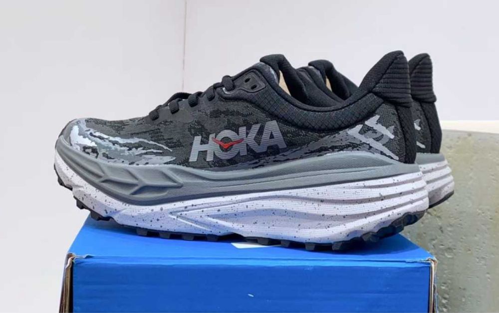 Нови мъжки маратонки Hoka Stinson 7 Black / Outer Orbit