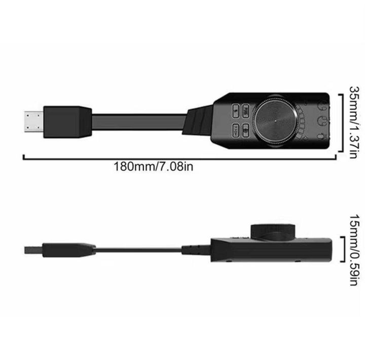 Внешняя звуковая карта PALMEXX AY35 DSP 24bit,USB2.0,7.1CH,GS3 Mark II