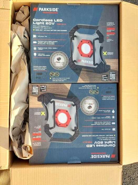 LED Прожектор Parkside Performance 10000LM Фенер Проектор Лампа Усветл