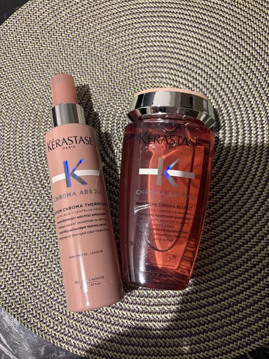 Set Kerastase Chroma Absolu sampon si serum leave in termic