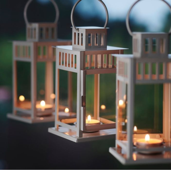 БОРБЮ Фонарь для греющей свечи (Икеа)