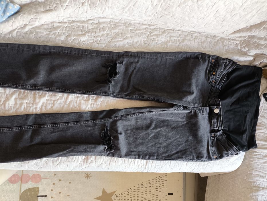 Запазени дънки за бременни размер 36, 38 и 40 и рокля