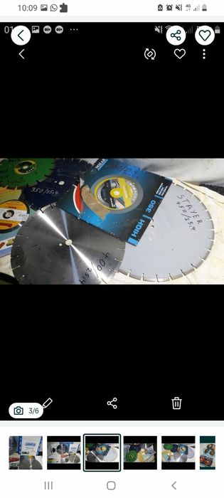 Discuri marmura granit beton  tăiat șlefuit  400 x 60 mm