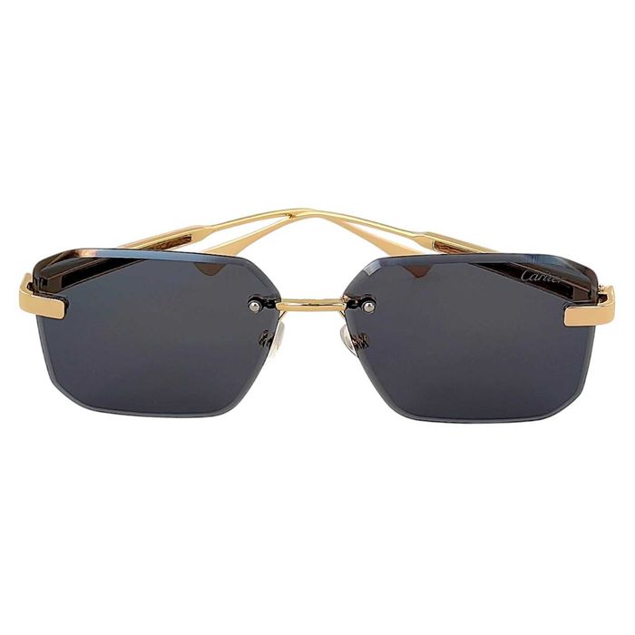 Cartier EBONY Унисекс слънчеви очила 2026 с акцент истинско дърво