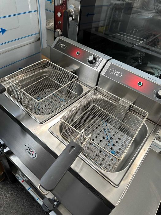 Friteuza Electrica 8 Litri, 8+8 Litri Cu Robinet Scurgere In Stoc