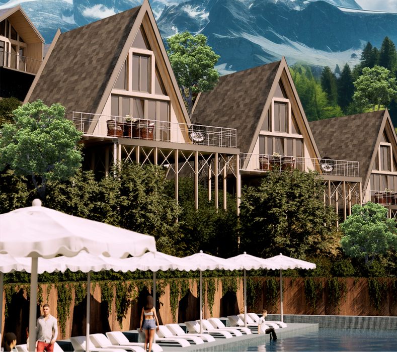 Квартиры в горах Чимган (чарвак) 42-46 кв.м.