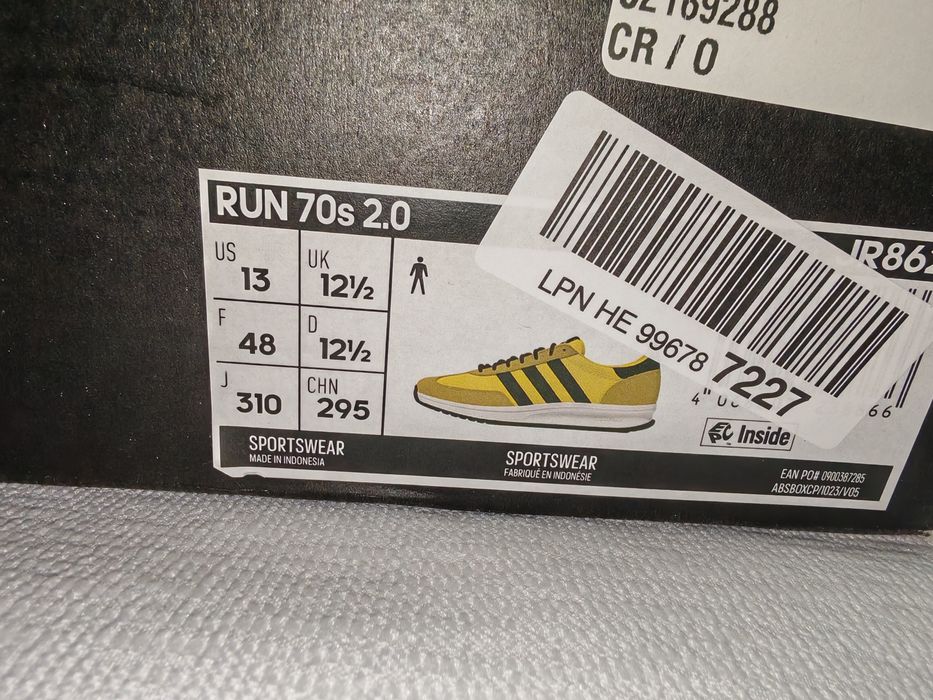 Чудесни мъжки сникърси ADIDAS RUN 70S №47