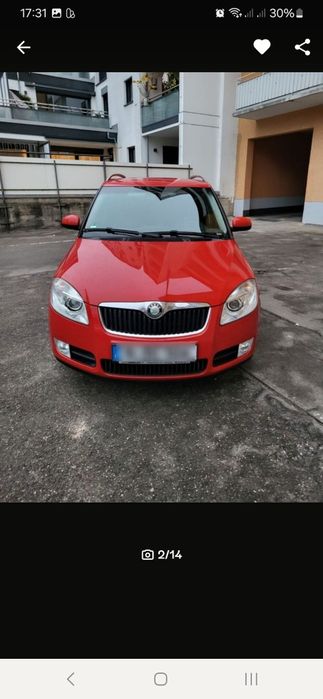 Schimb cu auto diesel  Skoda fabia 2 benzina 1,6 și gpl nou omologat p