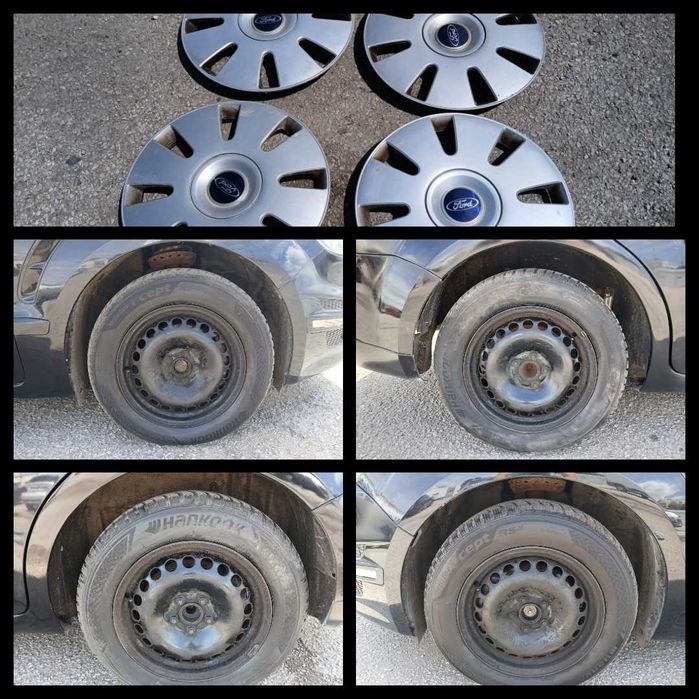 Железни джанти с гуми и тасове , 5x108 , 16 цола , ford galaxy , ford s-max