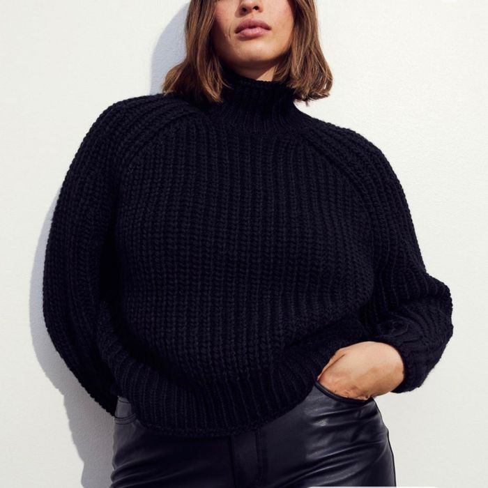 Черен пуловер H&M , размер XS