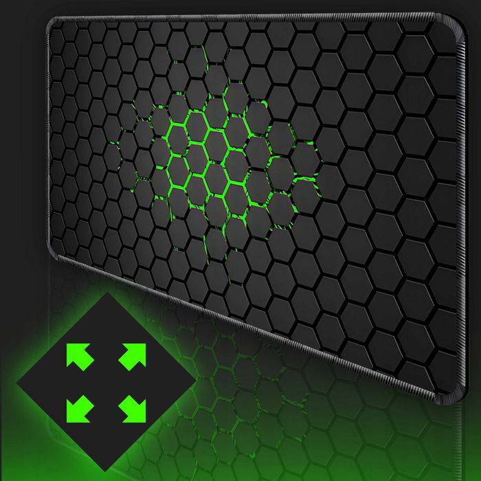Mousepad gaming XXL 90x40 cm suprafata premium antiderapanta honeycomb