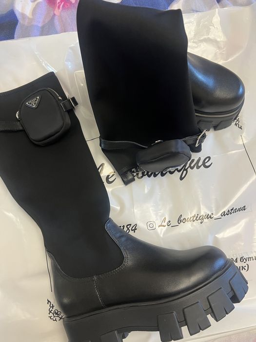 Prada сапоги, пиджак,