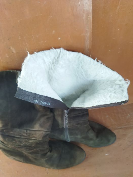 Сапоги женские из натуральной замши 37 размер