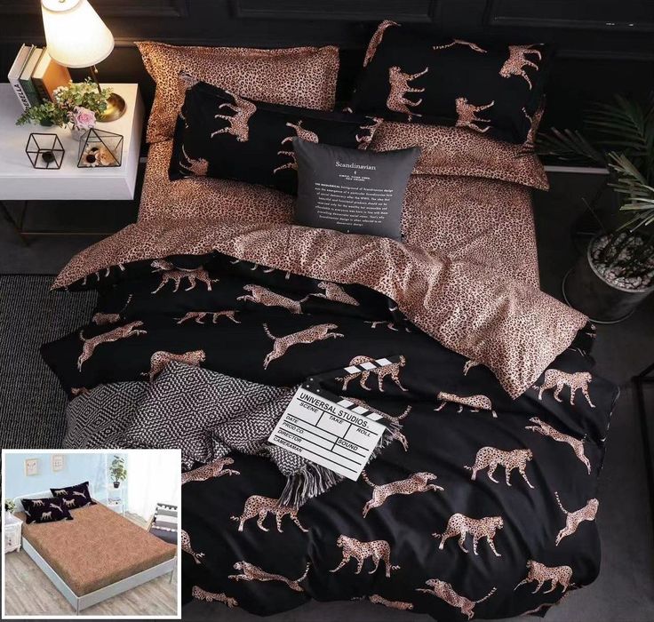 Lenjerie Pat Feeding Px059, Bumbac, 4 Piese, Cu Elastic, Maro, Negru