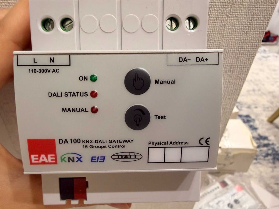 EAE DA100 — KNX-DALI шлюз, 16 групп, новый