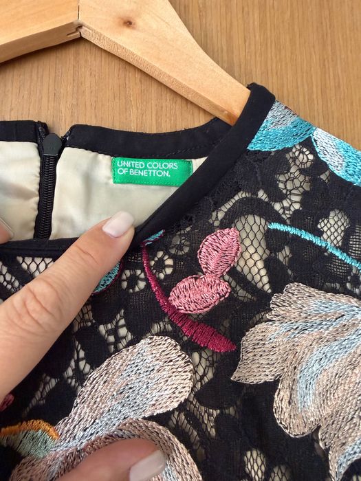 Дантелена рокля Benetton XS