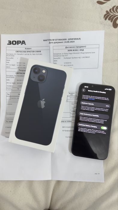 iPhone 13 128GB - Като нов, Гаранция