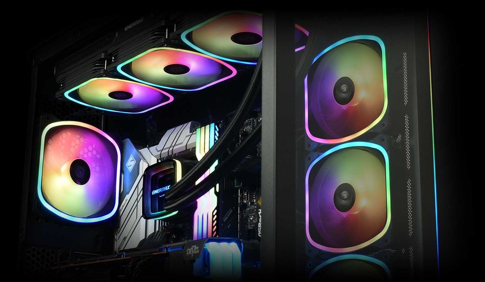 Set 3 ventilatoare PC SquA RGB ADV 120mm ENERMAX