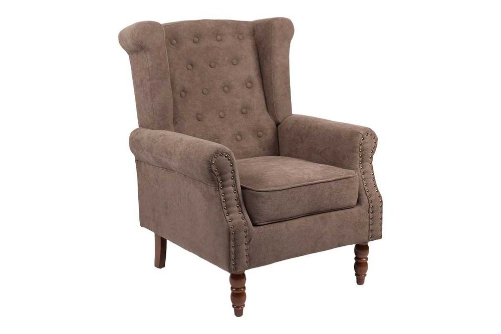 Удобно кресло Puzzle-home Piore, 3 цвята, Дървени крака, 77x80x106cm