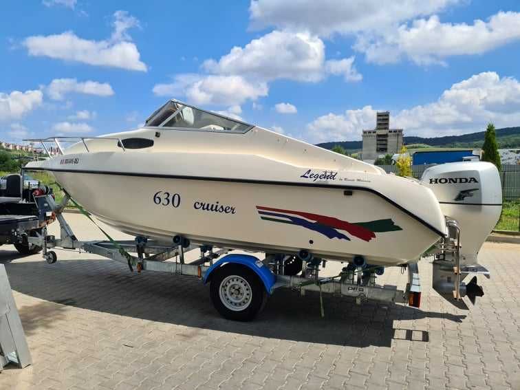 Barca semicabinata Angelo Molinari 630, Honda 135 outboard