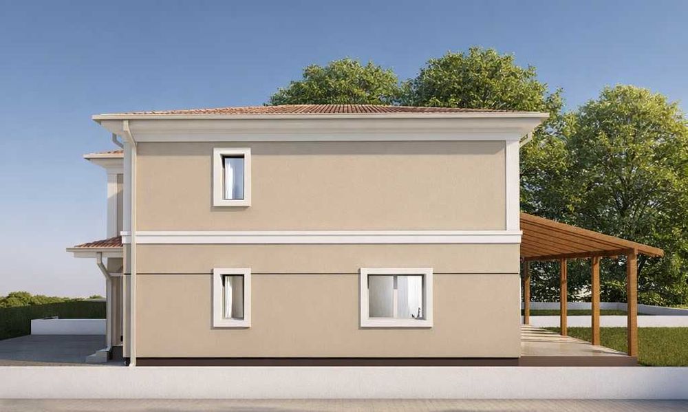 Duplex cu 4 camere despartit prin camera tehnica in Mosnita Noua