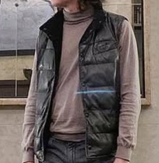 Кожаный жилет Massimo Dutti, размер L
