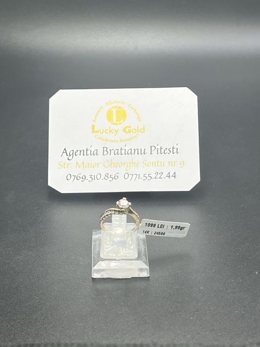 Inel aur 14k 1.99 gr marimea 15 cod 24588